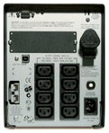 Источник бесперебойного питания (ИБП) для 19" стойки Smart-UPS 750 RM-1U - задняя панель