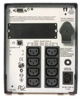 Источник бесперебойного питания (ИБП) Smart-UPS 1000 ВА - задняя панель